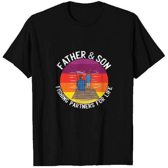 Fishing Fun Father Son Fishing Partners For Life Fathers Day Sarcastic 10 T-Shirts