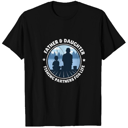 Fishing Fun Father Daughter Fathers Day Fishing Outdoor Sports Cool T-Shirts