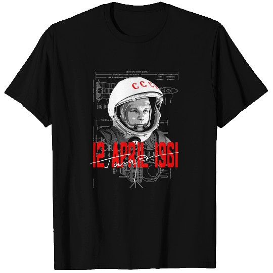 Astronaut Job Gagarin Cosmonautics Day 60th Anniversary Space Astronomy T-Shirts