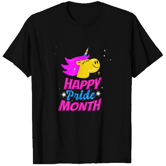 Unicorn Pet Happy Pride Month Funny Gay Pride Rainbow T-Shirts