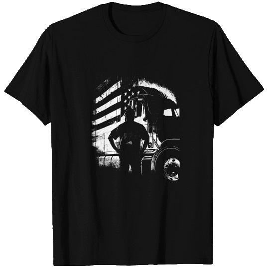 Truck Fun American Big Rigs Diesel Truck Driver 41 T-Shirts