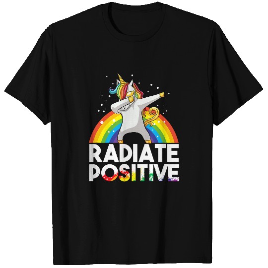 Unicorn Pet Radiate Positive  Unicorn LGBTQ Love Equality Bi T-Shirts