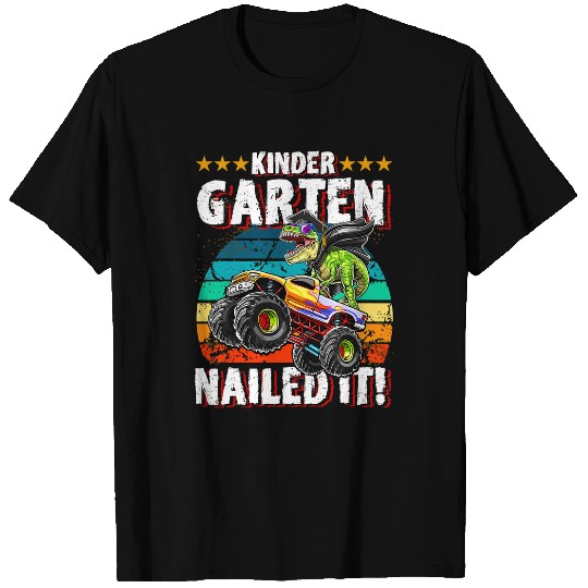 Dinosaur Pet Kindergarten Nailed It Dinosaur Monster Truck Graduation Boy T-Shirts