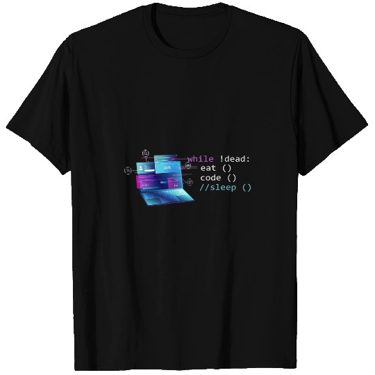 Python Pet Computer Science Python Programmer Eat Code Sleep Repeat Tee T-Shirts