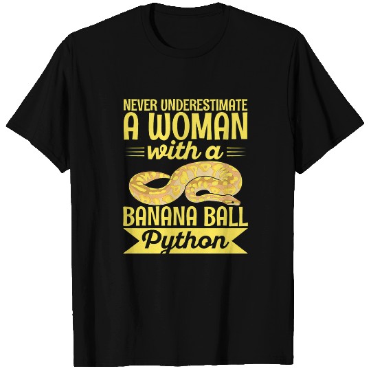 Python Pet Banana Ball Python Design for a Banana ball python lady T-Shirts