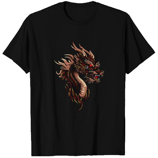 Dragon Pet Chinese Dragon Japanese Art Tokyo Dragon Asia Tattoo Style 09 T-Shirts