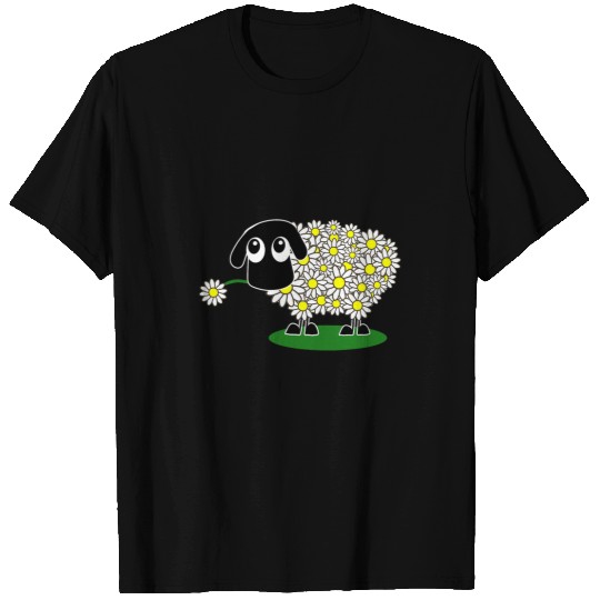 Sheep Pet Black Sheep Costume Childrens Flowers Wool Ladies Sweet Woman T-Shirts