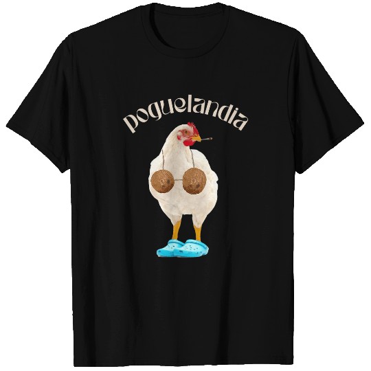 Chicken Pet poguelandia chicken in coconut bra T-Shirts