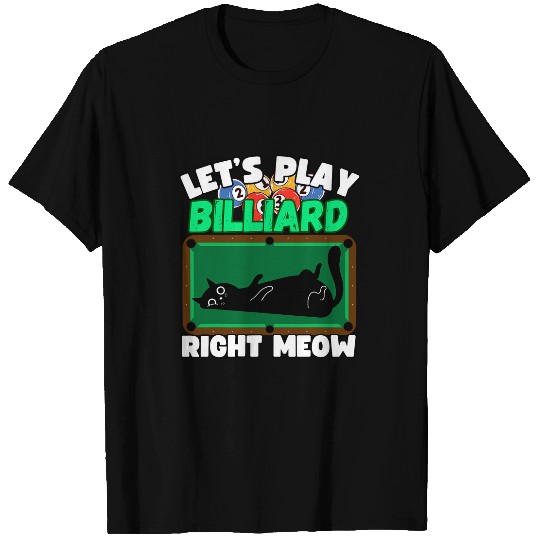 Sport Billiard Pool Billiard Team 8 Ball Pool Player Cats Billiard T-Shirts