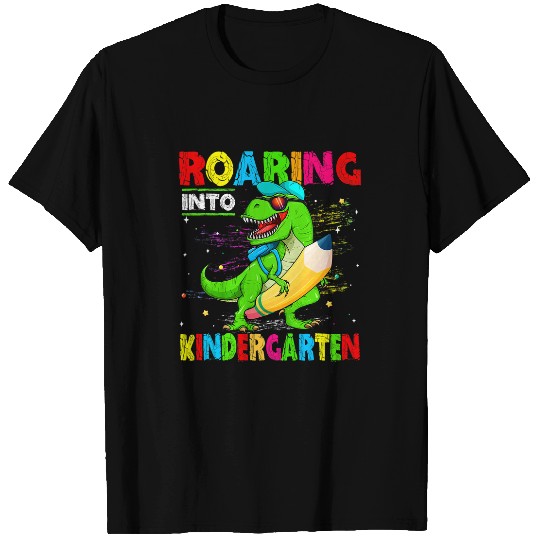 Dinosaur Pet Roaring Into Kindergarten Dinosaur T rexs Back To School Boy T-Shirts