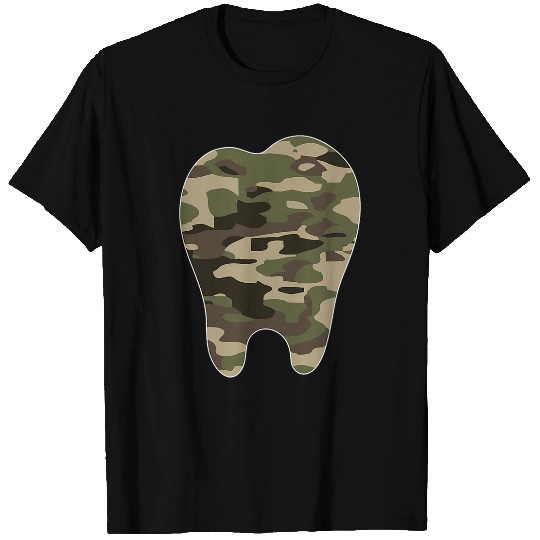 dentists Job Camoflauge Clothing Tooth Camo Military Tactical Fun T-Shirts