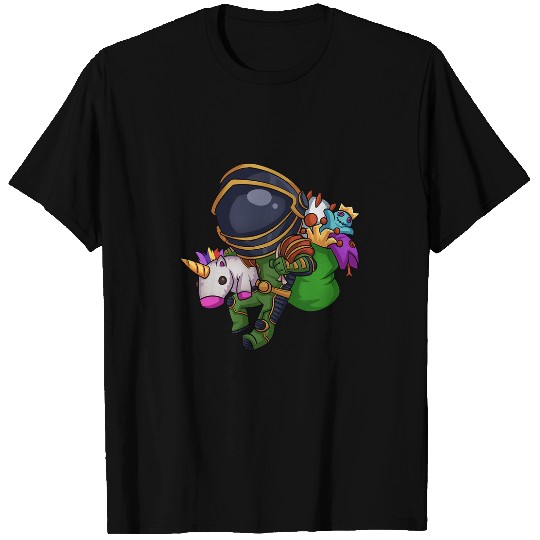 Unicorn Pet Chibi Gamer Commander with Stuufed T-Shirts