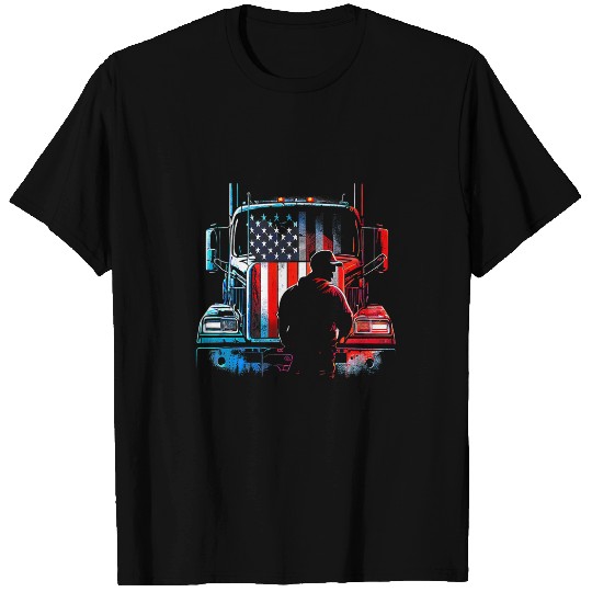 Truck Fun American Big Rigs Diesel Truck Driver 23 T-Shirts