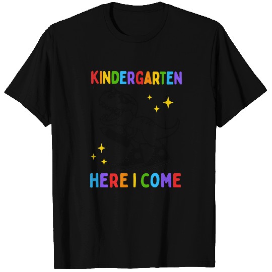 Dinosaur Pet Kindergarten Here I Come Dinosaur rexs Back To School Boy Kid T-Shirts
