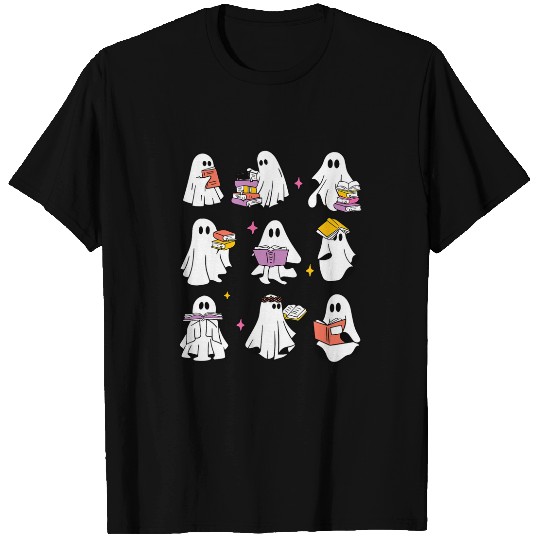 Book Fun Read More Books Booooks Halloween Boooks ghosts Boo Teacher 16 T-Shirts