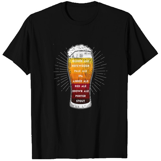 Beer Fun Beer Diversity Beer Mug With Foam Retro Brown Ale Porter T-Shirts