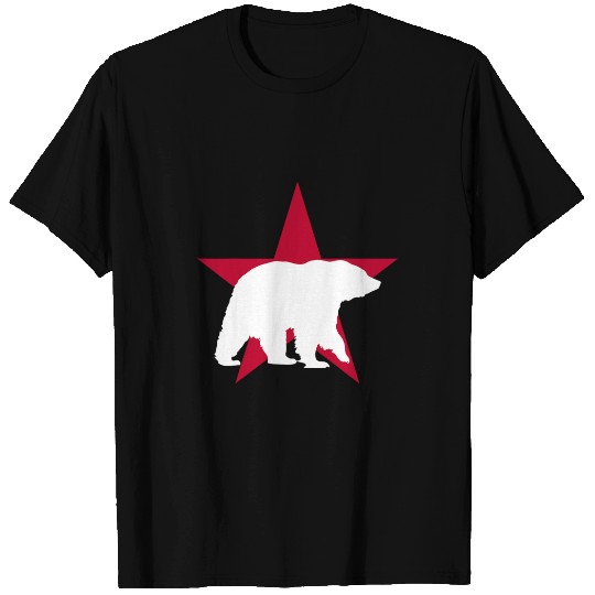 Whale Pet White Norcal Bear With Star T-Shirts