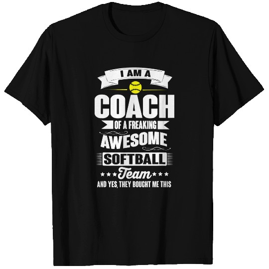 Coachs Of An Awesome Softball Team Funny Sports T-Shirts