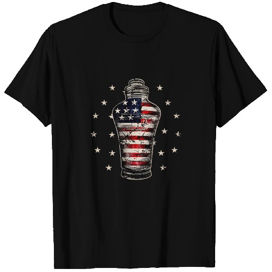 Patriotic Bartender 2American Flag Cocktail Shaker T-Shirts