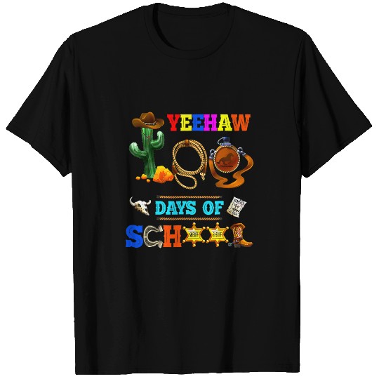 Horse Pet Yeehaw Day of School Cowboy Horse Riding Rodeo Western T-Shirts