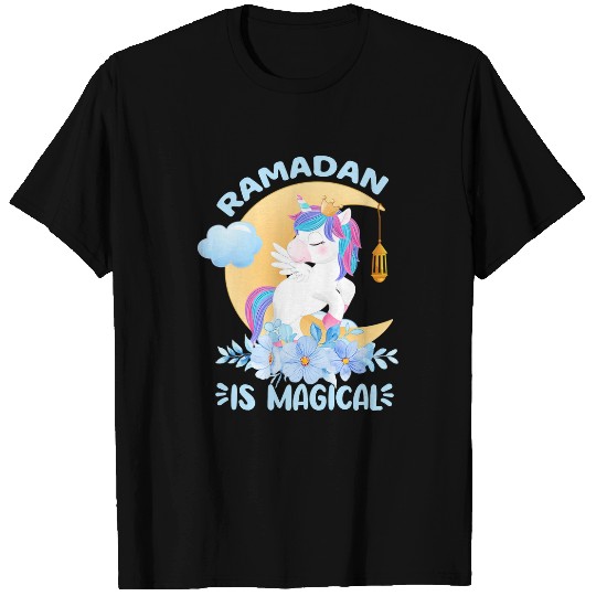 Unicorn Pet Ramadan Is Magical Unicorn Ramadan Mubarak For Girls T-Shirts