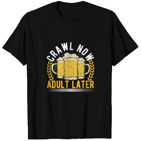Beer Fun Bar Crawl Beer Hopping Liquor Spirits Pub Crawl 4 T-Shirts