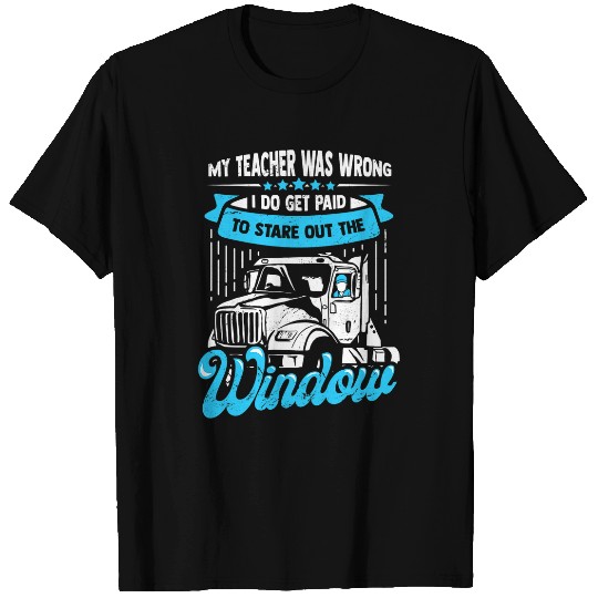 Truck Fun Mens 18 Wheeler Design for a Truck Driver T-Shirts