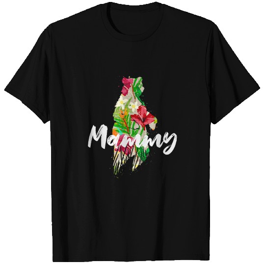 Bear Pet Mammy Mom Bear Mommy Brown Bear Floral Pattern Love T-Shirts