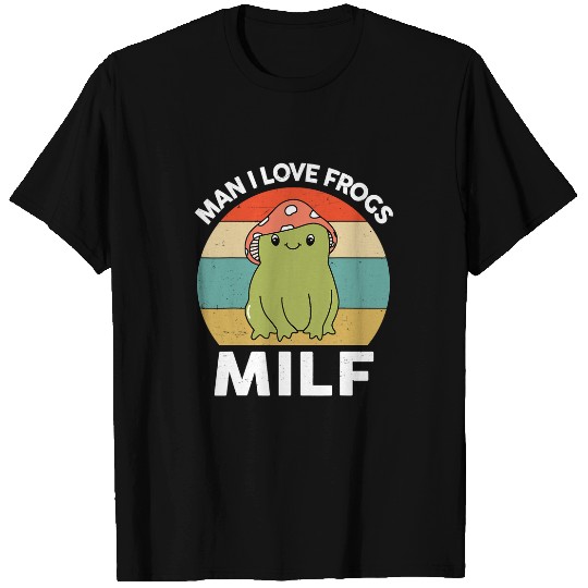 Frog Pet Man I Love Frogs Cute Frog Hunter Retro Frog Catcher T-Shirts