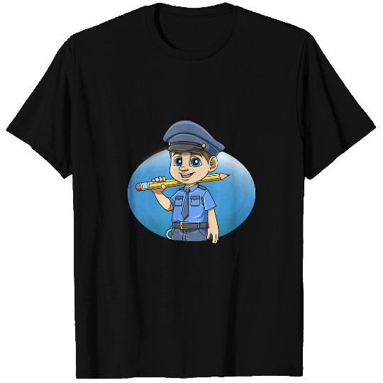 Police Job Enrollment police candidate kindergarten police boy T-Shirts
