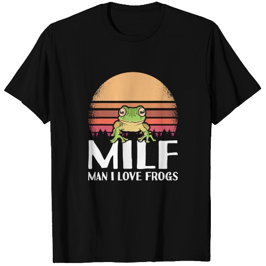 Frog Pet Man I Love Frogs Love Funny T-Shirts