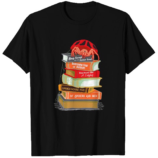 Book Fun Ladybug Spider Book Design T-Shirts