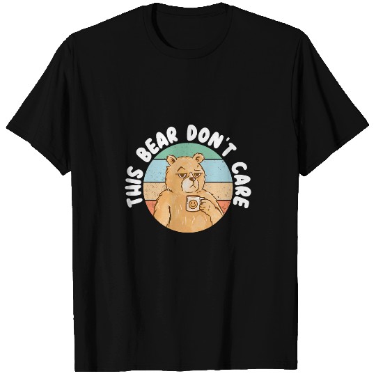 Bear Pet This Bear Don t Care Bear Lover Wildlife Animal Bear T-Shirts