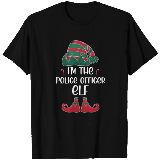 Police Job Im the Police officer elf Christmas party matching T-Shirts