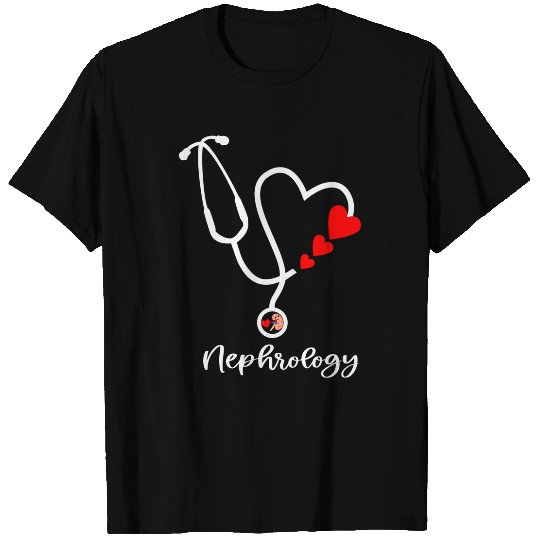 nurses Job Funny Stethoscope Nephrology nurses Happy Valentines Day T-Shirts