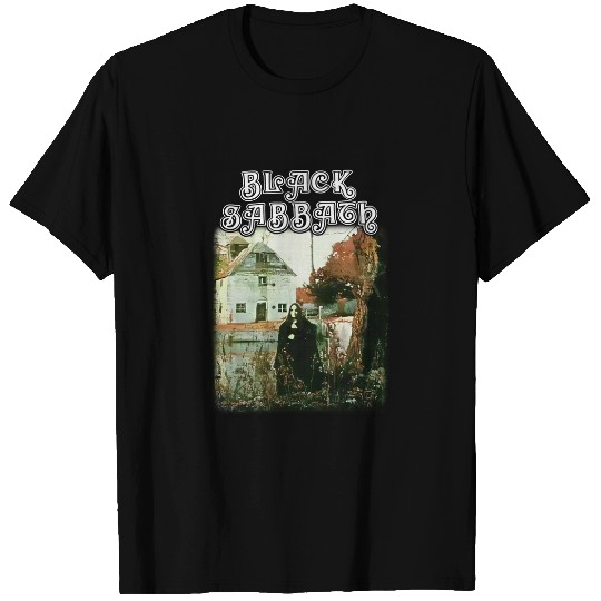 Black Sabbath First Album Vintage Black Short Sleeve Crew Neck Unisex T-Shirt