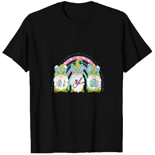 nurses Job Love Happy Easter nurses Life Funny Gnomes Stethoscope2 T-Shirts