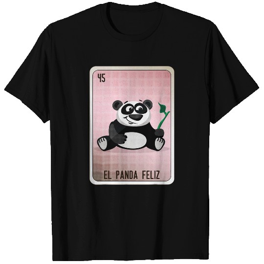 Panda Pet El Panda Feliz Mexican Slang Chicano Bingo Cards T-Shirts
