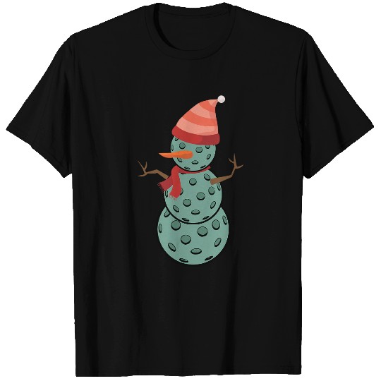 Sport Pickleball Snowman I Christmas Sport Lovers T-Shirts