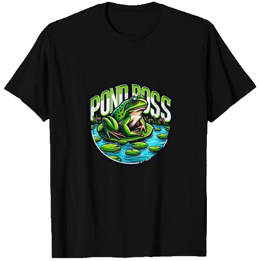 Frog Pet Lily Pad Pond Boss For Frog Lovers T-Shirts