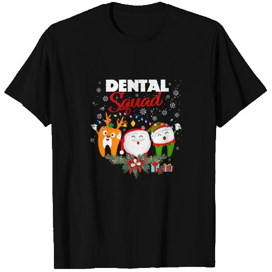dentists Job christmas dental squad hygienist dentists christmas pajama T-Shirts
