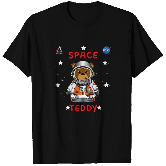 Kids NASA Artemis Mission Space Teddy Astronaut T-Shirts
