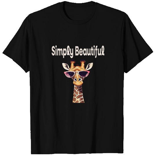 Giraffe Pet Funny Simply Beautiful Giraffe Youth Kids Teens Sumer Camp T-Shirts