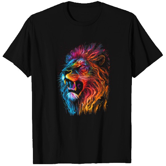 Lion Pet Fires of God lion Animal roaring lion workout positive 2 T-Shirts