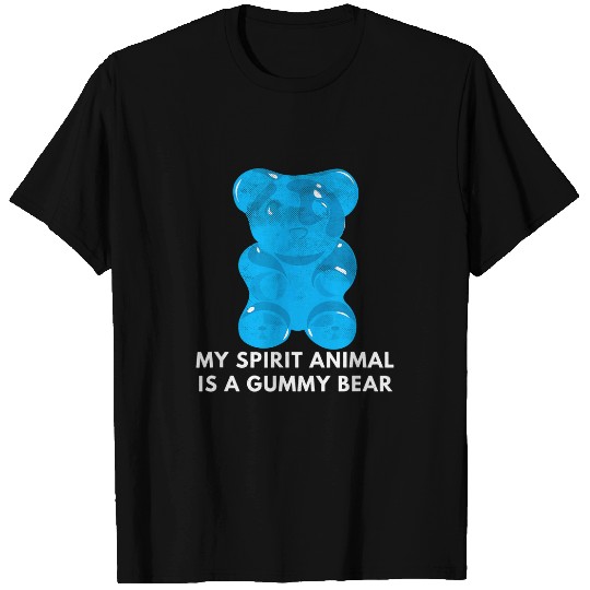 Bear Pet Fruity Sweet Candy My Spirit Animal Is A Gummy Bear T-Shirts