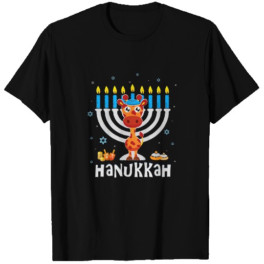 Giraffe Pet Hanukkah s for Boys Girls Kids Cute Hanukkah T-Shirts