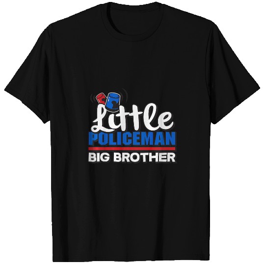 Police Job Kids Little Policeman Big Brother Police Officer T-Shirts