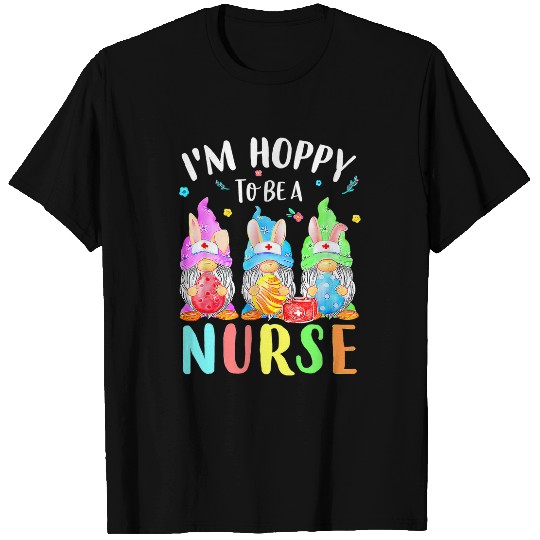 nurses Job Gnomes Easter Day Bunny Eggs RN ICU CNA 3 T-Shirts