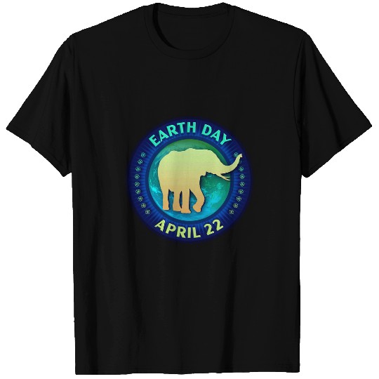 Elephant Pet Earth Day 50th Anniversary T-Shirts