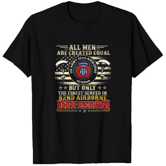 All Men US armys 82nd AIRBORNE Division Gifts Patriotic Flag T-Shirts